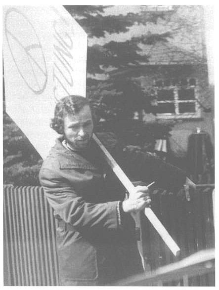 Dr. Martin Bttger, Physiker, 1976 mit Plakat